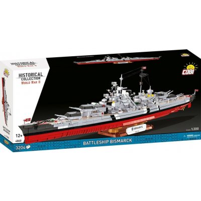 Cobi 4860 II WW Battleship Bismarck, 1:300, 3204 k – Zboží Dáma