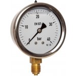 MANOMER. manometr MI63G/117/1,6 0/40bar G1/4B spodní přip. + glycerinové plnění – Sleviste.cz
