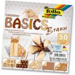 Folia 466/1010 Origami papír Basics 80 g/m2 10 x 10 cm 50 archů hnědý – Zbozi.Blesk.cz