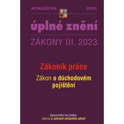 Aktualizace III/4 - Zákoník práce - Poradce s.r.o.