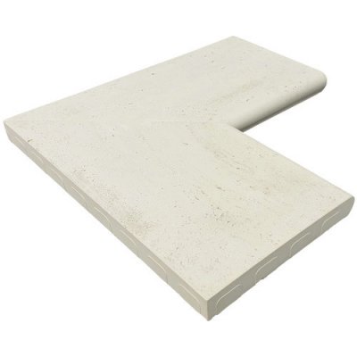 Bazénový lem Presbeton Verto vnitřní roh 600x600x45 mm reliéfní slonovinový – Zboží Mobilmania