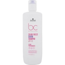 Schwarzkopf Professional BC Bonacure Color Freeze pH 4.5 Shampoo Silver neutralizační šampon pro šedé a zesvětlené vlasy 1000 ml