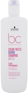 Schwarzkopf Professional BC Bonacure Color Freeze pH 4.5 Shampoo Silver neutralizační šampon pro šedé a zesvětlené vlasy 1000 ml