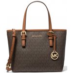 Michael Kors kabelka Jet Set Travel Extra-Small Logo Top-Zip Tote Bag Brown – Hledejceny.cz