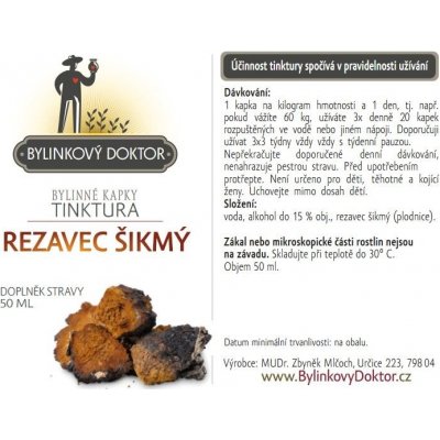 Dr. Popov Bylinné kapky Čaga Rezavec šikmý 50 ml – Hledejceny.cz