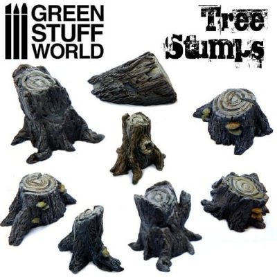 Dekorace Green Stuff World: Tree Stumps – Zboží Živě