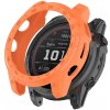 Obal a kryt k chytrým hodinkám PROTEMIO 51580 TPU HALF COVER Obal pro Garmin Enduro 2 / Tactix 7 oranžový