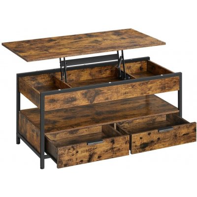 Houseland Vasagle Indigra hnědý / černý – Zboží Mobilmania