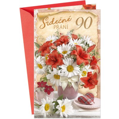 ARGUS Přání k narozeninám 90 15-6395c90 – Sleviste.cz