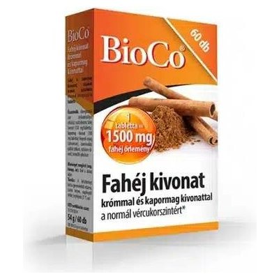 BioCo Skořicový extrakt s chromem a extraktem z koprových semen 60 ks – Hledejceny.cz