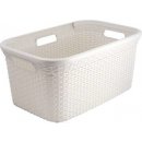 CURVER Luxembourg Style umělý rattan 45l bílý