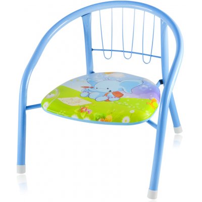 Jenifer Child 100 Blue židle s pískající podsedákem kovová 36x36x36cm modrá  od 223 Kč - Heureka.cz