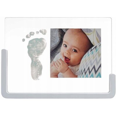 Baby Art rámeček s bílým stojanem My Pure Moment Crystal Transparent Frame – Sleviste.cz