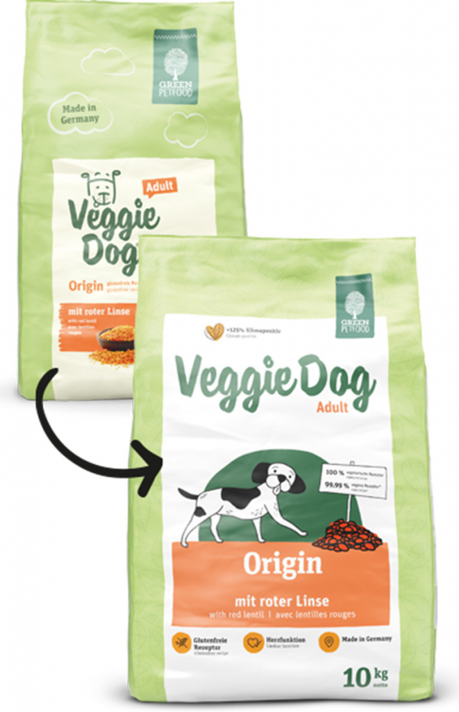 Green Petfood VeggieDog Origin 5 x 0,9 kg