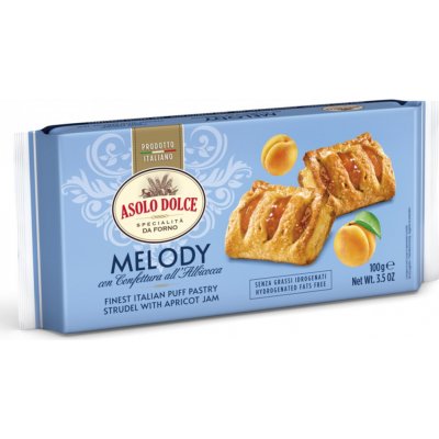 Asolo Dolce Melody Listové těsto s meruňkami 100g – Hledejceny.cz