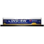 Verbatim DVD+RW 4,7GB 4x, SERL, spindle, 10ks (43488) – Zboží Mobilmania