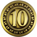 TLAMA games Univerzální mince pro deskové a RPG hry hodnoty "10" – Zboží Živě