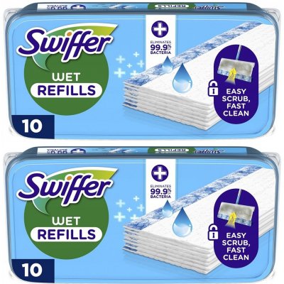 Swiffer Wet Citrus Fresh náhradní vlhčené ubrousky na podlahu 10 ks – Hledejceny.cz
