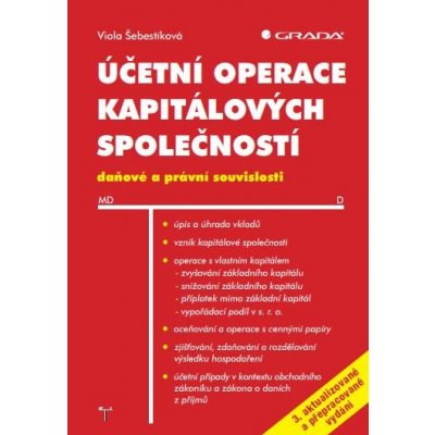 Účetní operace kapitálových společností, 3. aktualizované a přepracované vydání – Hledejceny.cz