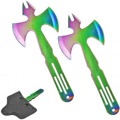 Chladné Zbraně RAINBOW MOONBLADE vrhací sekery 2 ks – Sleviste.cz