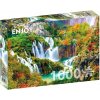 Puzzle Enjoy Plitvické vodopády na podzim 1000 dílků