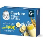 Gerber Cereal mlíčko s kaší na dobrou noc banánové 2 x 200 ml – Sleviste.cz