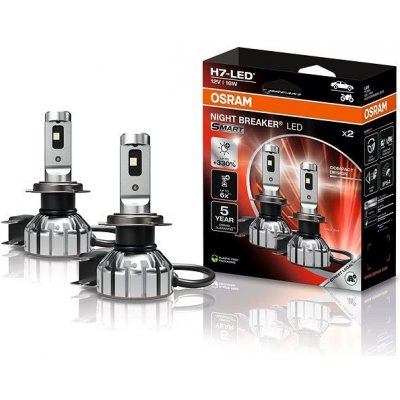 Osram 12V H7 NightBreaker +330% LED SMART OSRAM, set 2ks – Zboží Mobilmania