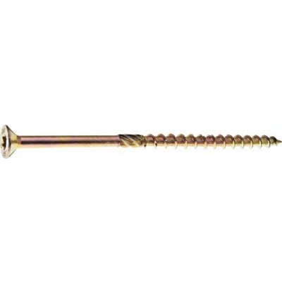 Konstrukční vrut 6,0x80 TX, zapuštěná hlava, zinek žlutý, 30ks – Zboží Mobilmania