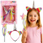 Sada Čelenka do Vlasů Jednorožec Roh Uši Kouzelná Hůlka – Hledejceny.cz