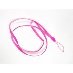 Šňůrka na mobilní telefon 6mm, barva růžová – Zboží Živě