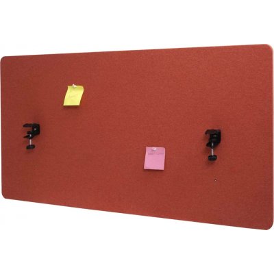 Design-Shop Akustický panel na stůl HWC-G75 dvoustěnná látka/textil 60 x 120 cm hnědá – Zboží Dáma