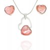 Foxette souprava šperků srdce Cherry Quartz JF_0366