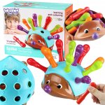 Woopie vzdělávací hra ježek sorter Montessori 4 v 1 – Hledejceny.cz