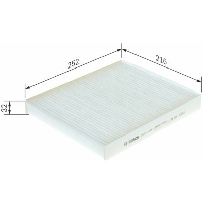 Filtr, vzduch v interiéru BOSCH 1 987 432 057 – Sleviste.cz