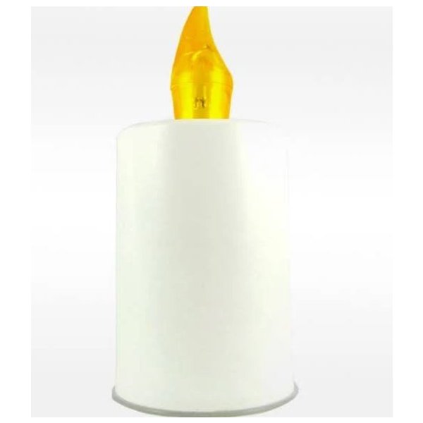 Svícen Maják Svíce LED bílá sv.žlutý plamínek