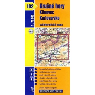 Krušné hory Klínovec cyklomapa 102 – Hledejceny.cz