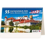 stolní 55 turistických NEJ Čech, Moravy a Slezska 22,6cm x 13,9cm, S24-27 2027 – Hledejceny.cz