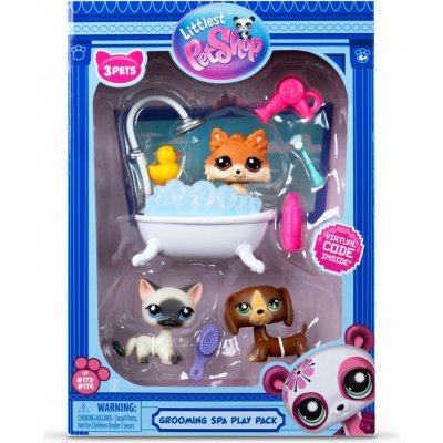 Littlest Pet Shop Koupelnový Set 3 Figurky – Zboží Dáma