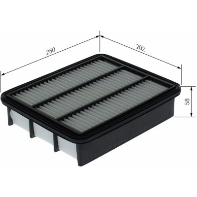 Vzduchový filtr BOSCH F 026 400 744 – Zboží Mobilmania