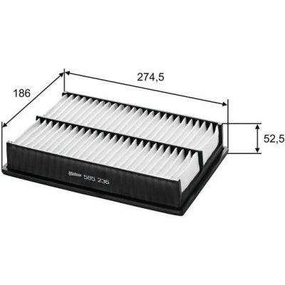 Vzduchový filtr VALEO 585236 – Hledejceny.cz