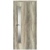 Interiérové dveře Doornite Verto, 80 P, 846 × 1983 mm, fólie, pravé, dub Grand, prosklené C1H3SP.80P1.NE