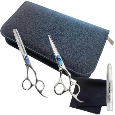 Olivia Garden Nůžky na vlasy Sada Xtreme 5,0“ + Efilační nůžky 6,35“ – Zboží Dáma