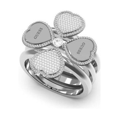 Guess Trojitý ocelový prsten pro štěstí Fine Heart JUBR01428JWRH od 1 290  Kč - Heureka.cz
