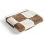 HAY Bavlněný froté ručník Check Cappuccino 50 × 90 cm, hnědá barva, textil – Zboží Dáma