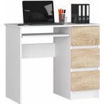 Ak Furniture A-6 90 cm bílý / dub sonoma pravý – Zbozi.Blesk.cz