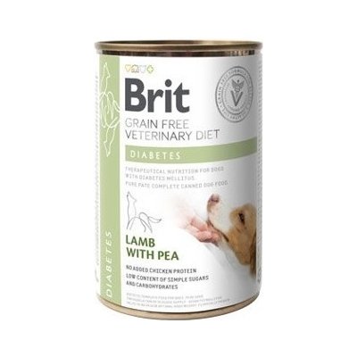 Brit Veterinary Diets GF Diabetes Lamb with Pea 12 x 400 g