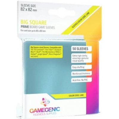 Game Genic Prime Big Square-Sized Sleeves 82 x 82 mm Clear – Hledejceny.cz