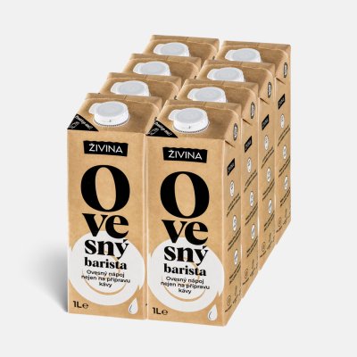 Živina Ovesný nápoj barista 8 x 1l – Zboží Dáma