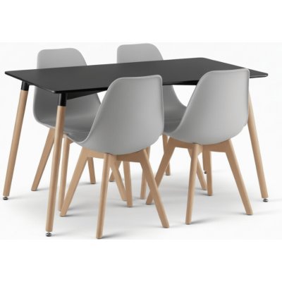 Textilomanie stůl Adria + židle Kito 1 + 4 – Zboží Mobilmania