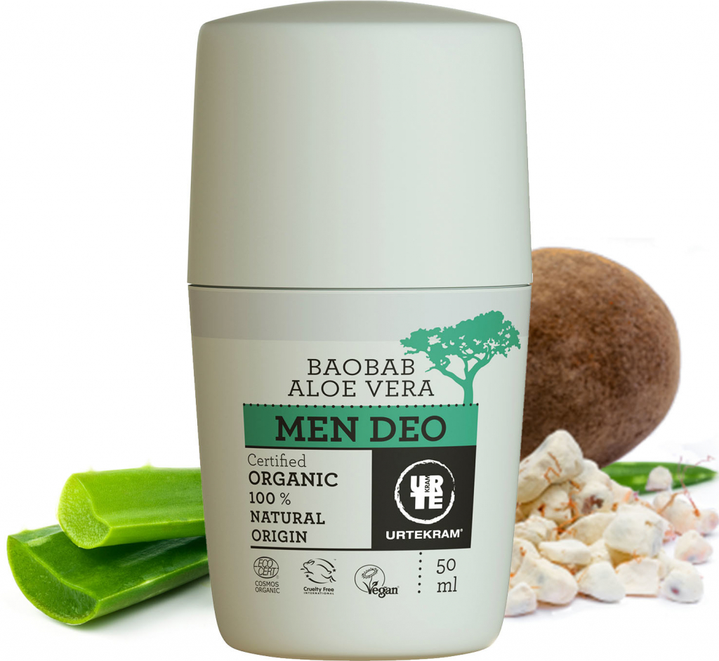 Urtekram Men krémový deodorant s aloe a baobabem BIO 50 ml